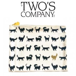 Two’s Company Canvas Cat Pouch
